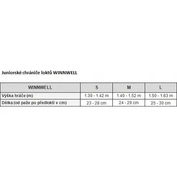 Hokejový chránič loktů Loketní opěrky winnwell EP1705JR-M vel. M