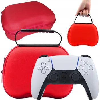 Pouzdro na mobilní telefon POUZDRO ARTNICO PRO PS5 DUALSENSE KUFŘÍK S DRŽÁKEM ŽLUTÉ