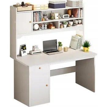 Psací stůl Obdélníkový psací stůl Muvu 120 x 43 x 165 cm bílý