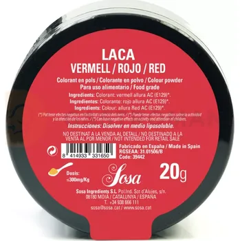 Potravinářské barvivo Sosa Ingredients 39442 20 g