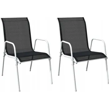 Zahradní židle VidaXL kovově šedá