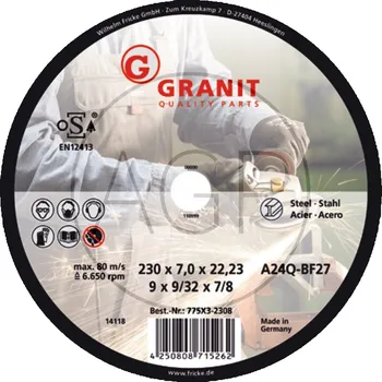 Brusný kotouč Brusný kotouč do flexe o průměru 230 mm a síle 7 mm