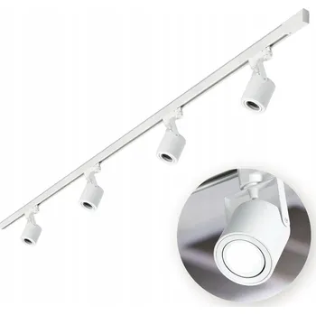 Bodové svítidlo Třífázový lištový systém bílý, 4x reflektor GU10 + 2m lišta, sada
