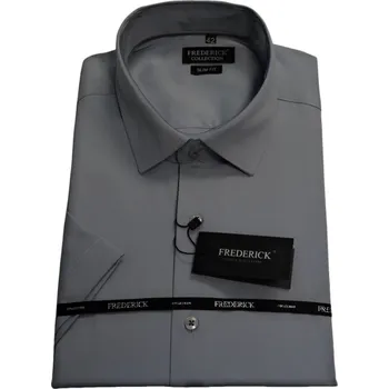 Pánská košile Pánská košile s krátkým rukávem - střih SLIM - vzor F889 - 42