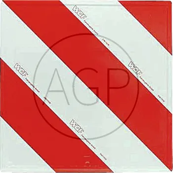 Výstražná tabulka s rozměrem 423 x 423 mm