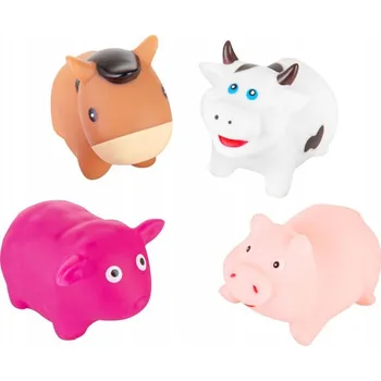 Hračka pro nejmenší Hračky do koupele FARMA 4ks AKUKU