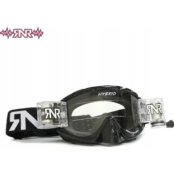 Motocyklové brýle MOTOKROSOVÉ BRÝLE RNR HYBRID ČERNÉ S ROLL OFF SYSTÉMEM PRO ATV
