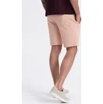 Ombre Šortky z materiálu OM-SRBS-0139 Růžová Regular Fit L