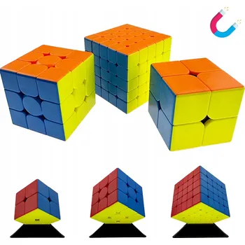 Hlavolam MAGNETICKÁ KOSTKA MoYu SADA 2x2 3x3 4x4 RYCHLÁ