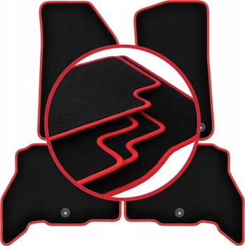 autokoberec Velurové autokoberce Wielganizator, sada 4 kusů