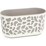 Lamela LAMELA, truhlík DUET 400 mm, krém / tmavě šedá