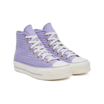 Pánské tenisky Plátěnky Converse Chuck Taylor All Star Lift Platform Knit Kadın Mor A13644C Fialová 41