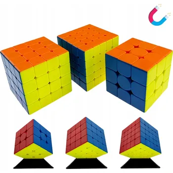 Hlavolam MAGNETICKÁ KOSTKA MoYu SADA 3x3 4x4 5x5 RYCHLOSTNÍ