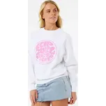 Mikina Rip Curl SG GRAPHIC FLEECE CREW White velikost M