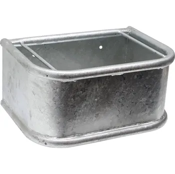 krmítko pro hospodářská zvířata Obdélníkový krmný žlab pozinkovaný pro koně a skoty.