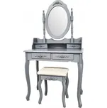 Toaletní stolek BAROCCO šedý