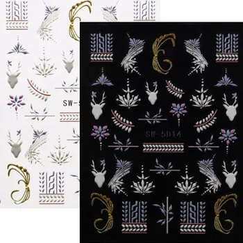 samolepka Samolepky Na Nehtech 5D Vánoční Svetr E133