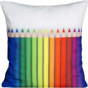 Polštář POVLEČENÍ NA DĚTSKÝ POLŠTÁŘEK DEKORAČNÍ 40x40 POLŠTÁŘEK NA SPANÍ PENCIL/01