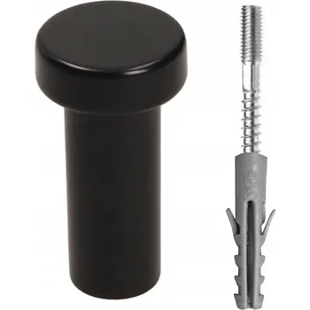 Věšák Nábytkový věšák Gamet, černý kovový háček, nosnost 20 kg