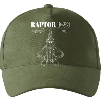 Pánské tričko Raptor F22 - Kšiltovka, čepice 5P - nastavitelná