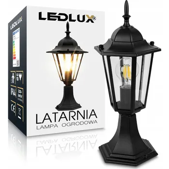 Stojací lampa Osvětlovací sloupek LEDLUX E27 42 cm černý