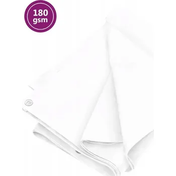 Krycí plachta Plandeka, 180 g/m2, 6 x 10 m, bílá, HDPE
