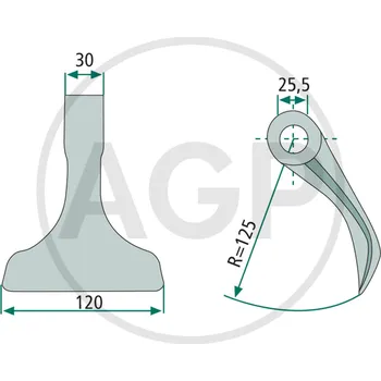 Kladivo Kladivo mulčovače Agrimaster