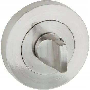 Dveřní kování VDS rozeta kulatá R13 nikl satén verze s WC zámkem