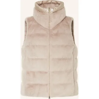 Dámská vesta Herno Dámská Vesta Z Umělé Kožešiny, světle šedá, 40
