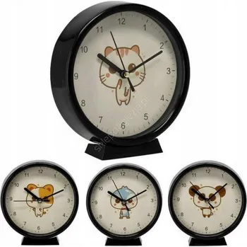 Hodiny DĚTSKÉ HODINY ZÁVĚSNÉ / STOJÍCÍ KULATÝ 15x15x3,5 CM MIX BAREV