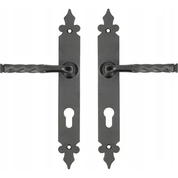 Dveřní kování Retro klika ke dveřím LIDIA 72 W XL otvor pro vložku