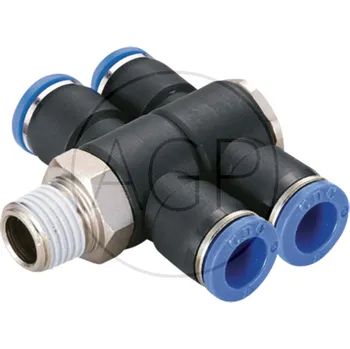 rozdělovač topení B-TVTEdk2-6-3/8-KU T-rozdělovač-šroubení