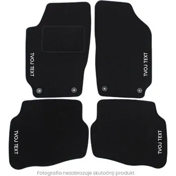autokoberec Premium black velurové autokoberce Cupra Formentor 2020- , Text na bok, všechny 4, Červená, Copperplate