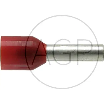 elektrický kabel Dutinka červená v balení 100 ks