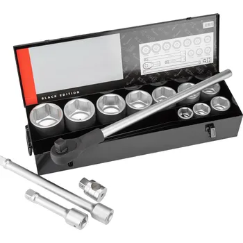 Klíč Sada nástrčných klíčů 1" Black Edition v sadě 14 ks dílů