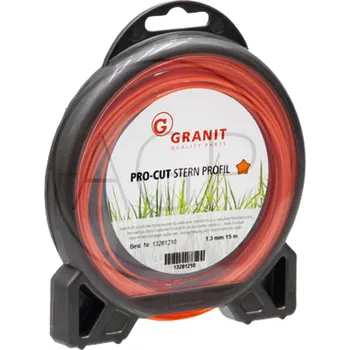Struna do křovinořezu Pro Cut, hvězdicová o průměru 1,3 mm, délka 15 m,