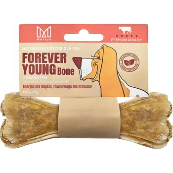 Pamlsek pro psa Žvýkací kost pro psy s bažantem, přírodní kousátko Mersjo Forever Young Bone