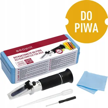 REFRAKTOMETR na PIVO pro MĚŘENÍ KONCENTRACE CUKRU ve SLADINĚ BROWIN