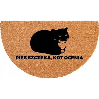 Rohožka EKOLOGICKÁ PŮLKRUHOVÁ KOKOSOVÁ ROHOŽKA PROTI UKLOUZNUTÍ 40X70CM - ODOLNÁ