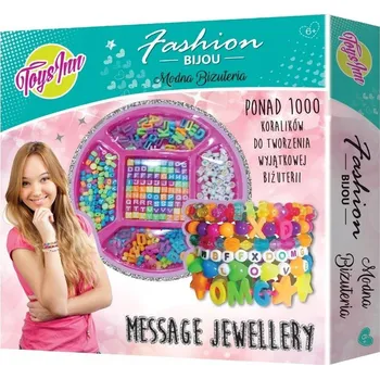 Obraz Módní bižuterie Sada korálků Duhová písmena