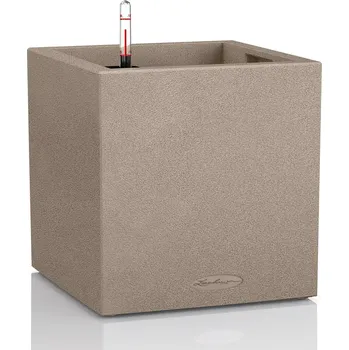 Květináč Plast Květináč béžový Lechuza 30 cm x 30 x 30 cm