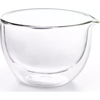 Skleněná miska s výlevkou pro přípravu čaje matcha