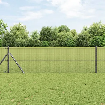 Plot vidaXL Šedý svařovaný drátěný plot 0.4x10 m