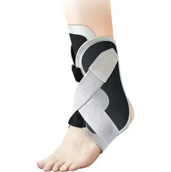 Zpevňující bandáž na kotník s páskami proti výronu | ortéza - Šedá obyčejná