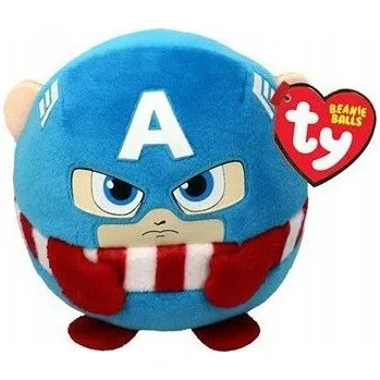 plyšák Plyšová Hračka Captain America Kapitán Amerika Marvel Kula Puffies TY - 9 Cm