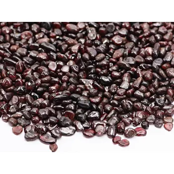 Drahý kámen Magieprirody.cz Tromlovaný kámen Granát XXS velikost 5 - 10 mm Indie #702 Množství: 1000g