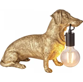 Lampička Endon 101187 - Stolní lampa DACHSHUND 1xE27/10W/230V zlatá