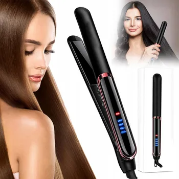 Žehlička na vlasy ŽEHLIČKA NA VLASY NA VLASY KERAMICKÁ LCD DISPLEJ 2V1 KULMA