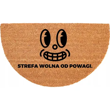 Rohožka Půlkruhová rohožka 40x70 cm kokosová protiskluzová ekologická odolná