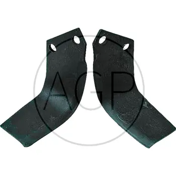 Fréza Frézovací nůž pravý zahnutý 180 x 134 vhodný pro Celli půdní frézy, rotavátory